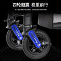 Baby stroller high view sit and lie down lightweight foldable four-wheel rubber two-way large space baby stroller