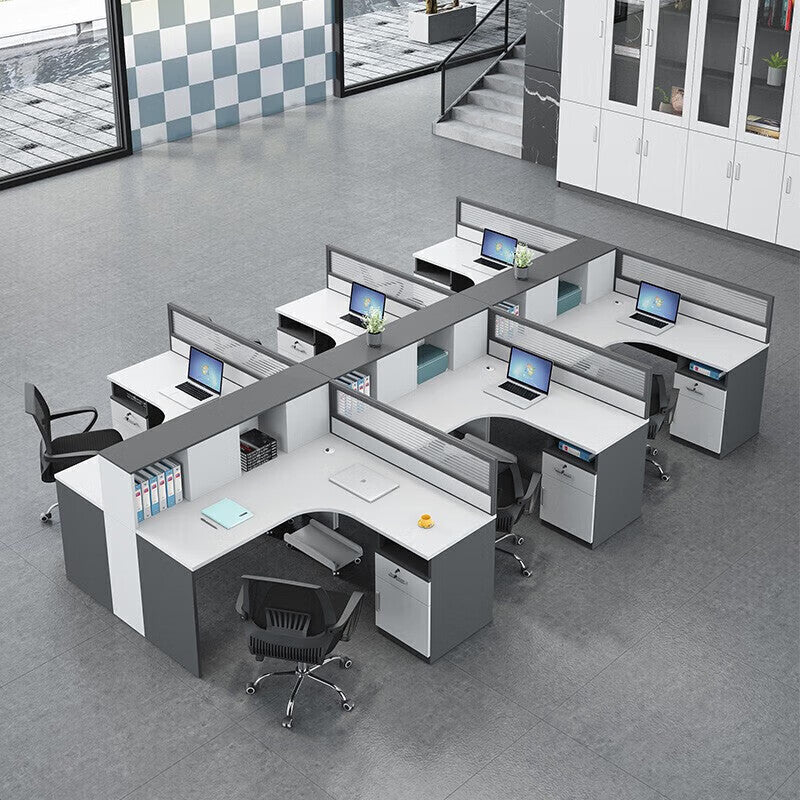 Shengli office desk and chair combination screen workstation partition card slot computer desk financial staff desk