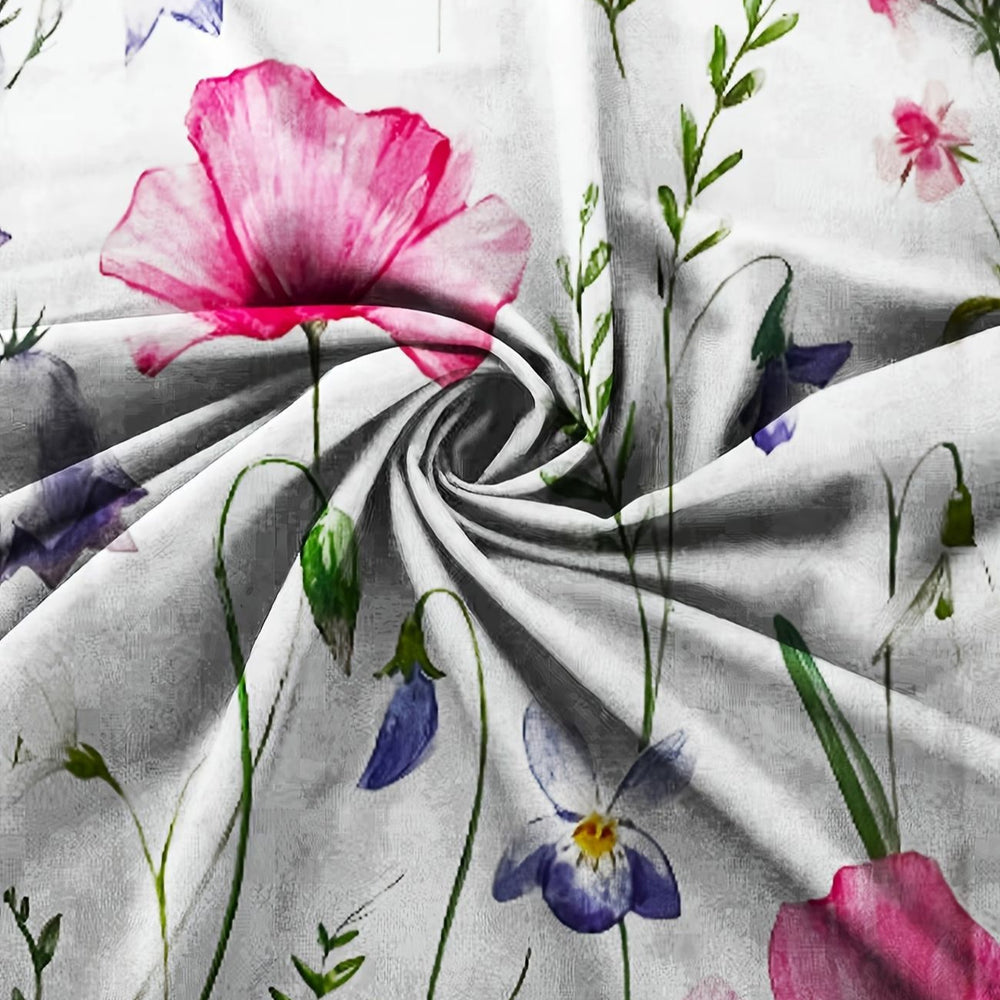 wholesale women's short-sleeved dresses, fashionable women's dresses for spring, summer, and autumn, new cross-border printed designs