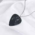 Amazon cross-border hot-selling new jewelry: guitar pick pendant necklace, stainless steel hellfire earrings for layering