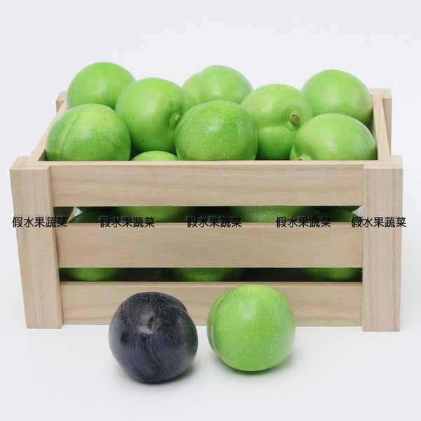 Simulation Fruit Plastic Vegetable Food Model Indoor Engineering Display Cabinet Decoration Light Fake Brin Plum