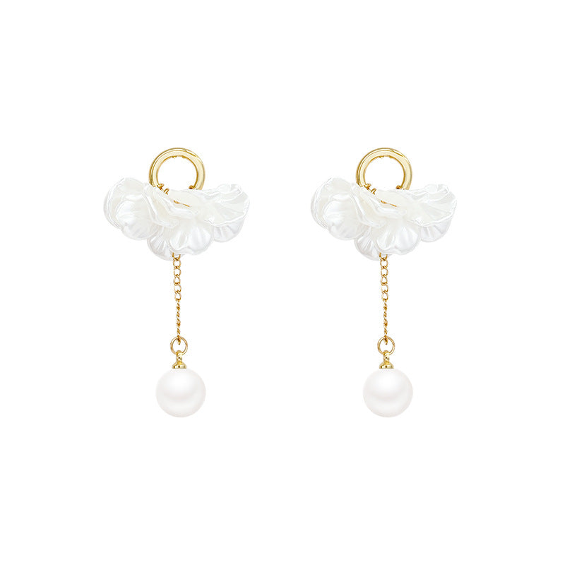 Super fairy petal tassel pearl earrings for women classystylish earrings holiday style accessible luxuryeleganteasiest for match earrings