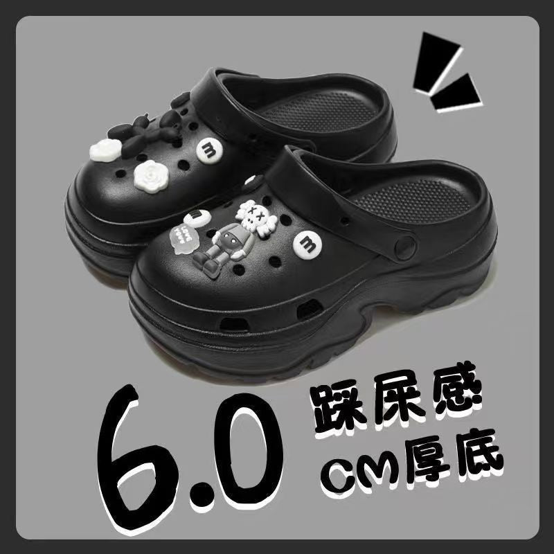 Eva height increasing clogs women's summer thick sole best selling slippers south american export petites outwear beach sandals