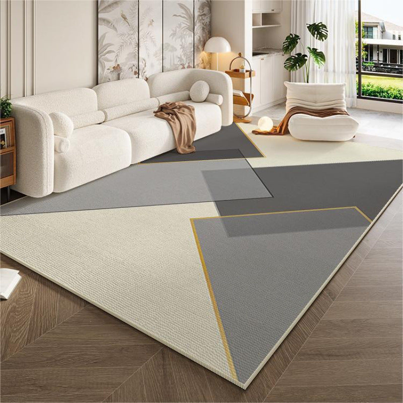 Cream style living room carpet accessible luxuryclassy sofa coffee table blanket for home non-slip carpet foot pad bedroom bedside blanket