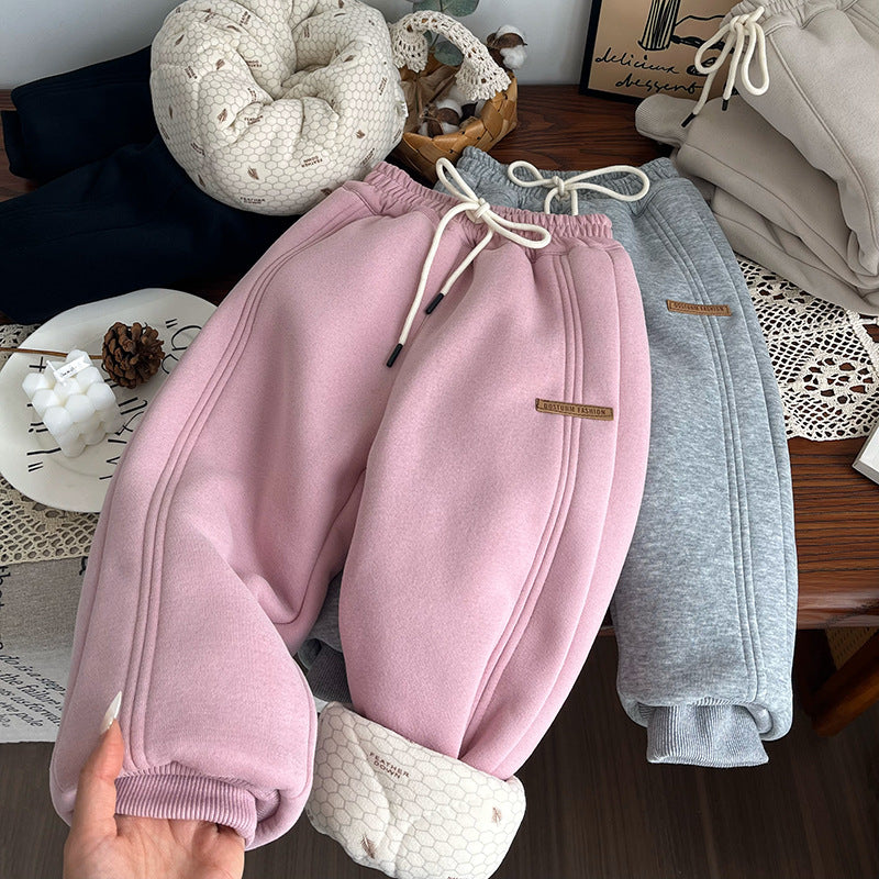 [700g quilted cold resistance - one piece for winter]  new temperature change controllable quilted thickeneded sweatpants cotton