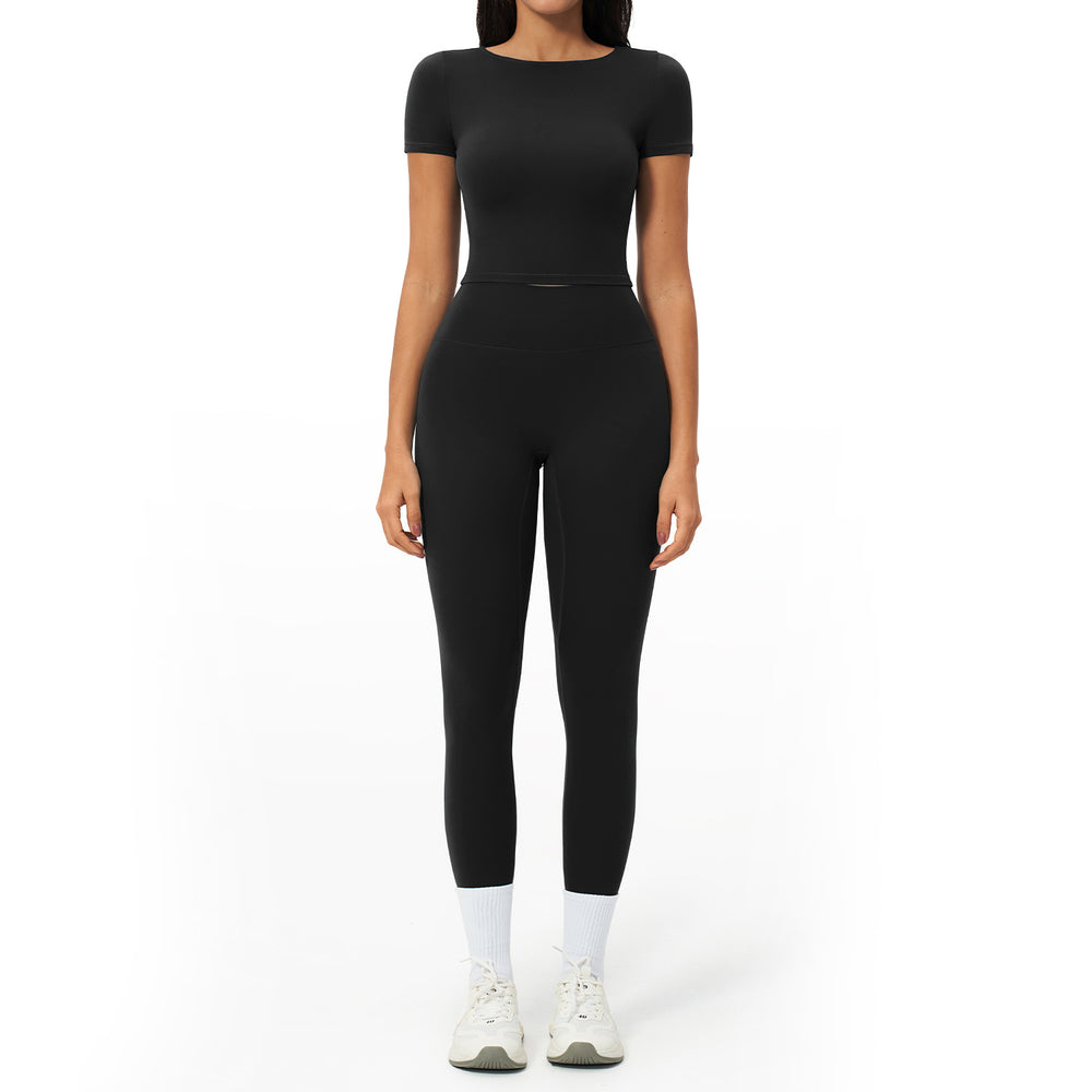quick-drying yoga clothes suit breathable elastic casual yoga suit seamless running fitness clothes for women 2551