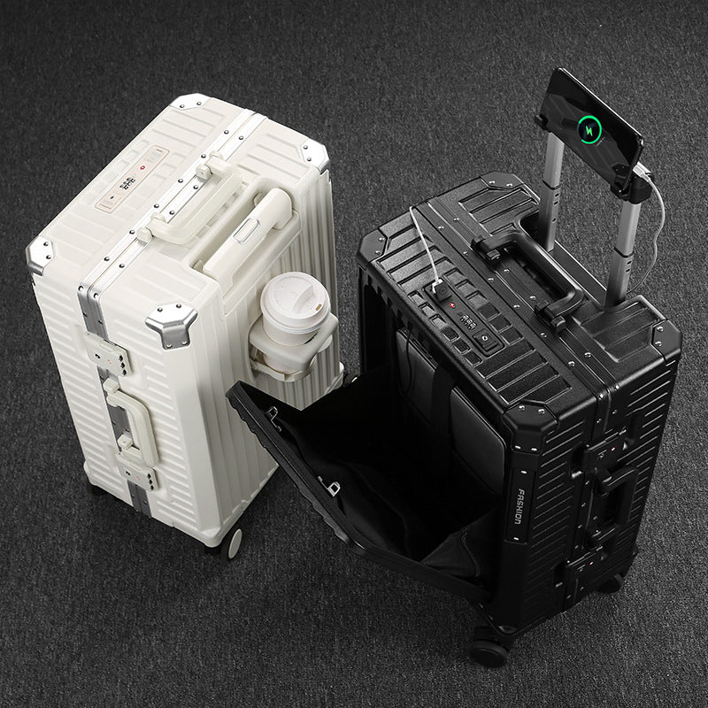 New suitcase female trolley case male strong and durable student universal wheel password suitcase small leather case