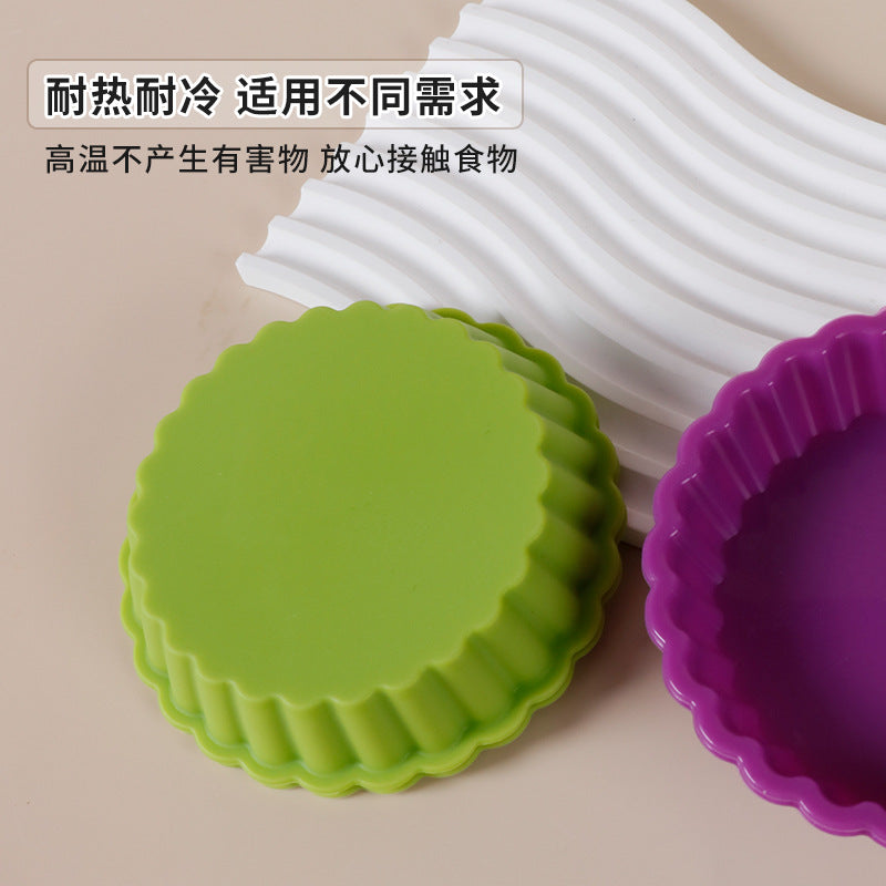 diy pudding cake mold silicone cake mold high temperature resistant round silicone cake mold baking tool