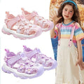 Girls' closed-toe sandals: new summer  collection - kids' athletic sandals for girls, breathable and hollowed-out beach sandals for older girls and young women