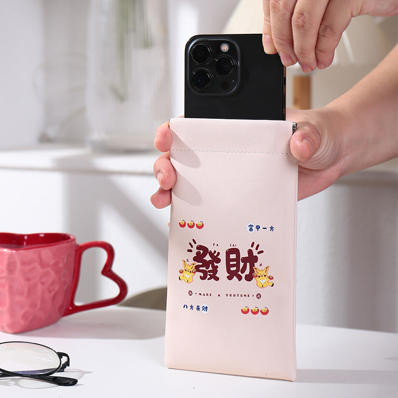 Sanitary napkin storage bag women's explosion cute cartoon lipstick cosmetic bag small portable large capacity
