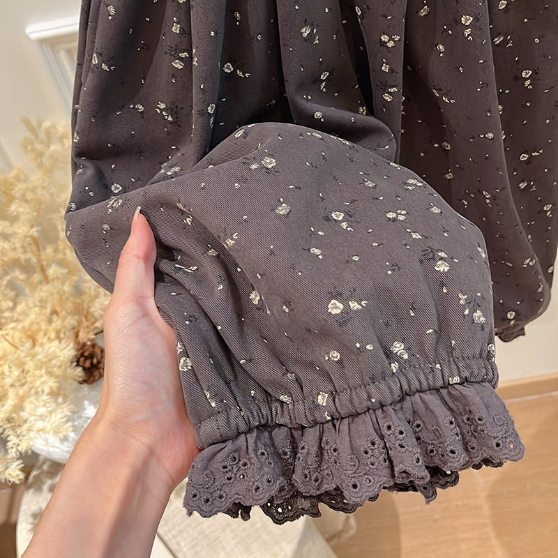 Girls' fall/winter fleece-lined casual pants, baby girl autumn fashion, korean style kids' trousers, trendy outerwear pants for children