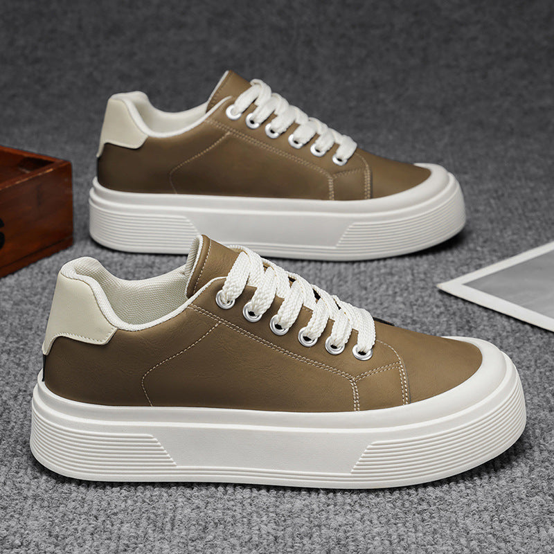 Popular hot-selling men's shoes 2026 summer new trendy brand high-end handsome casual thick-soled sneakers breathable flat shoes