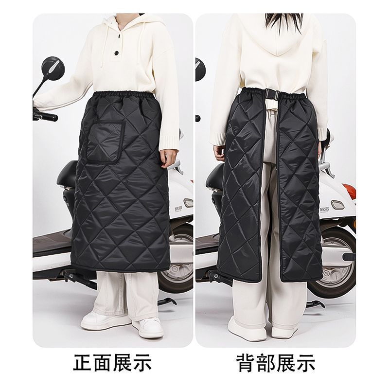 Electric vehicle battery vehicle leg protection half body windproof skirt fleece-linedthickenedwaterproofnew arrival cycling wind skirt winter