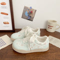Pink floral sneakers women's ugly cute 2025 summer new arrivals chic niche design student korean style breathable white shoes