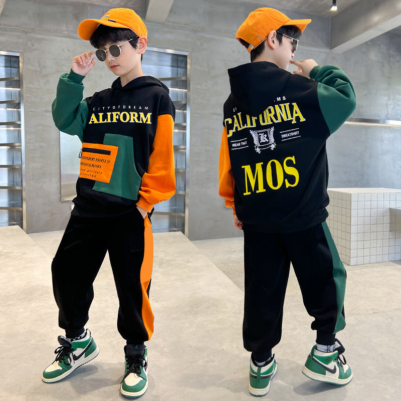 Children's clothing boys spring & fall clothing western style suitnew arrivewangwang western style boy spring handsome youthsweatshirt trendy