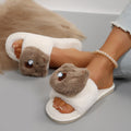 Capybara plush slippers for women - new 2024 autumn/winter indoor/outdoor cute cartoon fuzzy slippers, cotton slippers for women