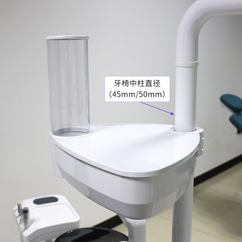 Dental new three-in-one tissue box oral cup holder dental chair accessories additional table tray tissue box storage table