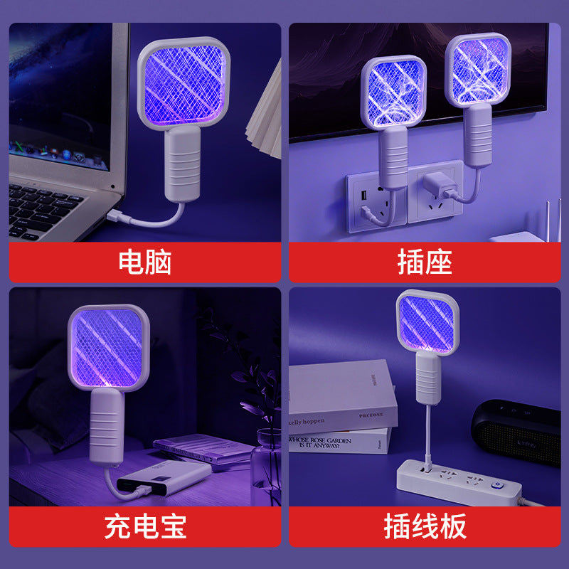Usb electric mosquito swatter - multi-functional mosquito killer, attractant, and trap - small, mini, plug-in mosquito repellent for home and outdoor use - wholesale
