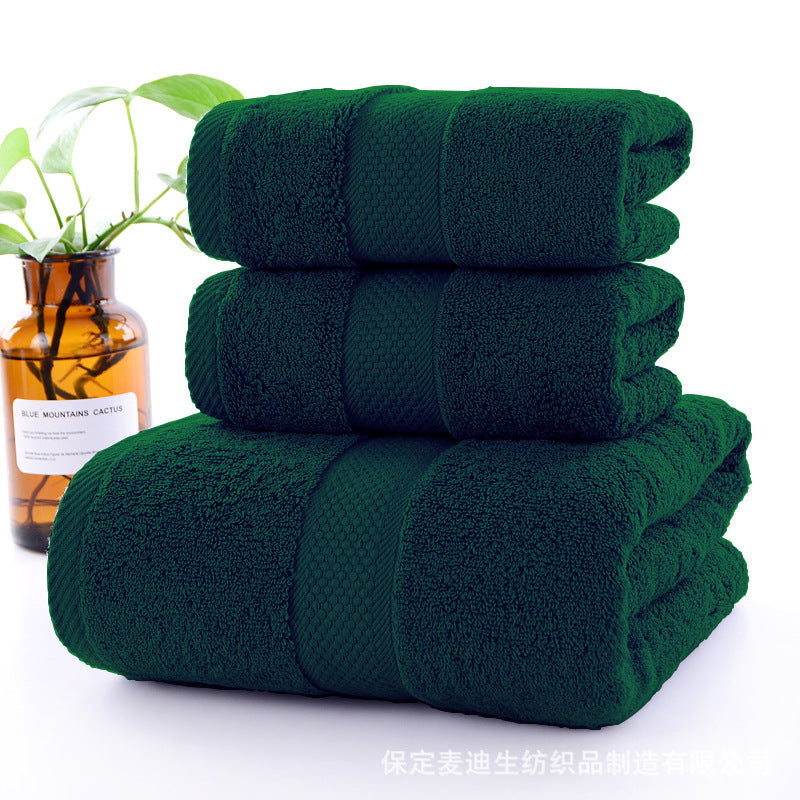 Pure cotton black towel bath towel square towel combination soft water-absorbent thickened hair sticker code amazon hot-selling bath towel