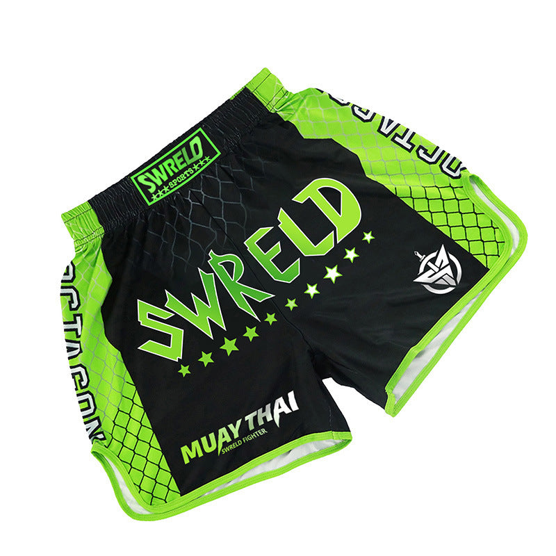 MMA Boxing Training Anti-Wear Fighting Pants UFC Mixed Fighting Muay Thai Shorts Running Fitness Cycling Fighting