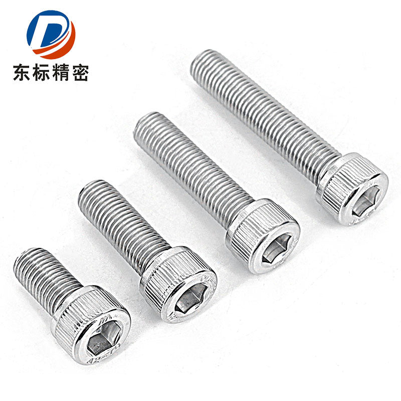 304 stainless steel hexagonal screw non-standard cylindrical head bolt fastener factory 316 hexagonal screw customization