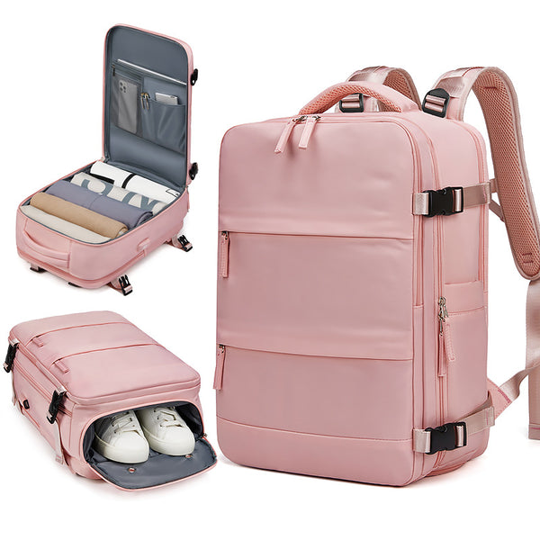 New travel backpack women's large-capacity wet and dry separation luggage business trip computer backpack men's middle school student schoolbag