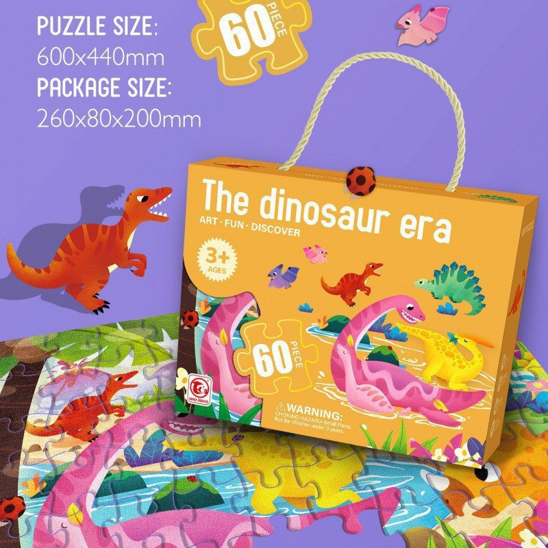 Cross-border children's puzzle large piece paper advanced puzzle boys and girls toy gift box set baby kindergarten wholesale