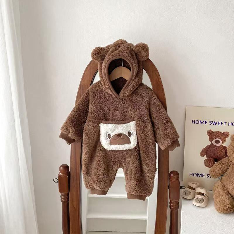 Baby rompers: autumn/winter onesies, cotton jumpsuits, baby clothes, winter wear, crawling suits, winter thickened new year's onesies