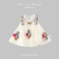 Baby dress summer  new arrival style baby girl vest dress toddler summer skirt outing climbing suit