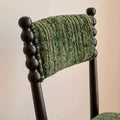 French chinese retro style dining chair for home living room chinese ancient style chair designer solid wood upholstered backrest makeup stool