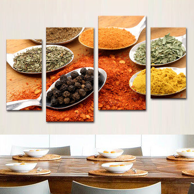 Hotel decorative painting hot pot restaurant box hanging painting creative restaurant barbecue shop seasoning wall background mural