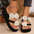 Camellia fashion new arrival toe thick soleplus size flip-flops 2024 summer new arrival korean niche style sandals and slippers for women