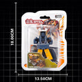 Alloy transforming construction vehicle (bulldozer) - figure packaging