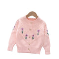 Girls' cardigan sweater -  autumn/winter versatile outerwear - baby girl knitwear - toddler & little girl knitted sweater top
