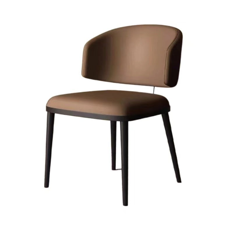 Dining chair cat scratching skin meeting guest area modern simple high-end home dining table and chairs hotel restaurant back chair
