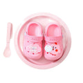Kids slippers summer boys indoor non-slipfor home cartoon baby girl soft bottom toddler baotou sandals crocs shoes