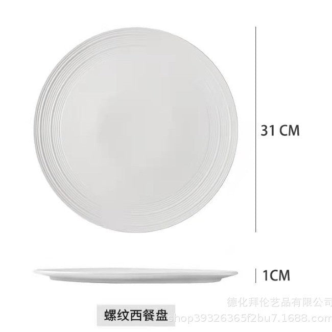Creative western-style steak plate, hotel pasta plate, restaurant & home dessert presentation plate, western steak plate