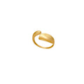 Irregular gold matte ring - women's unique design, minimalist style, index finger ring, light luxury, high-end adjustable ring