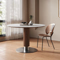 For homesmall apartment restaurant modern casual solid wood dining table via round table medieval travertine slate dining table and chair combination