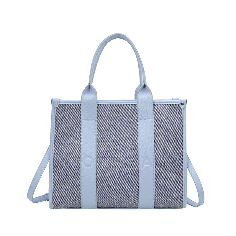 Women's foreign trade handbag 2025 hot style minimalist tote bag letter shoulder bag retro versatile crossbody bag wholesale