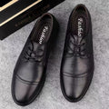 New versatile men's pointed-toe leather shoes - soft sole business casual loafers - perfect for work, security, or dad shoes - wholesale available