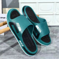 Summer trendy men's slippers - stylish outdoor & indoor home slippers, non-slip bathroom slides for couples