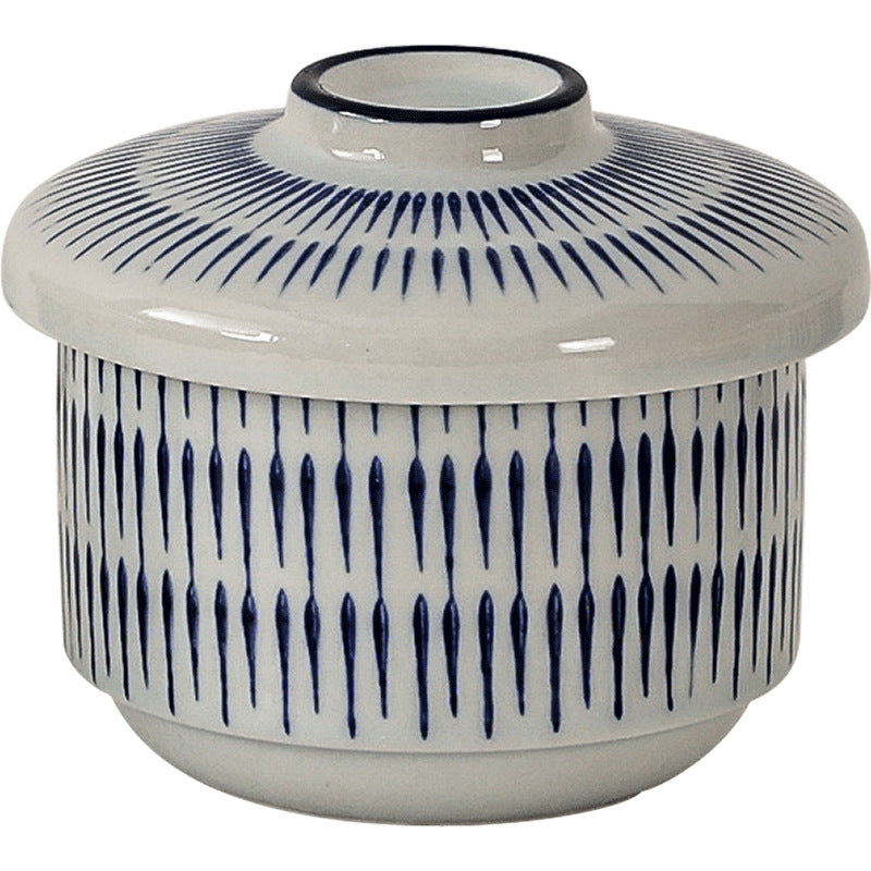 Creative ceramic underglaze dessert stew pot bird's nest tonic steamed egg bowl hotel restaurant high-looking small stew pot with lid