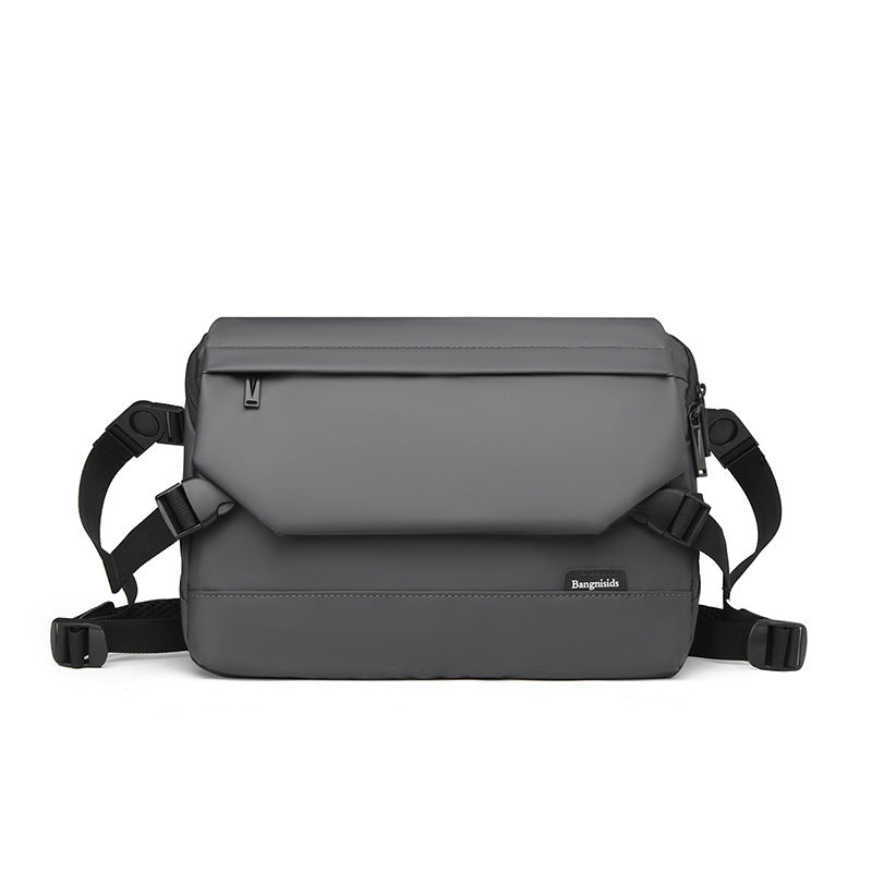 New men's simple messenger bag fashionable shoulder men's bag large capacity anti-splashing messenger bag business briefcase