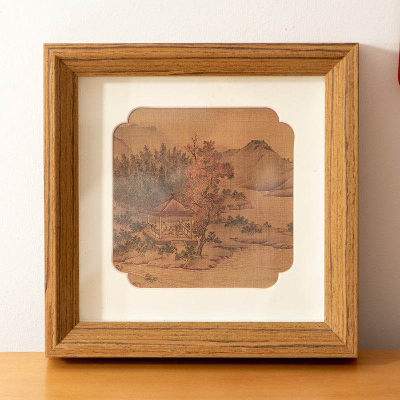 Photo frame table handmade DIY imitation decoration national style gift cardboard mounted 8 inch picture frame wall hanging salon holiday picture frame