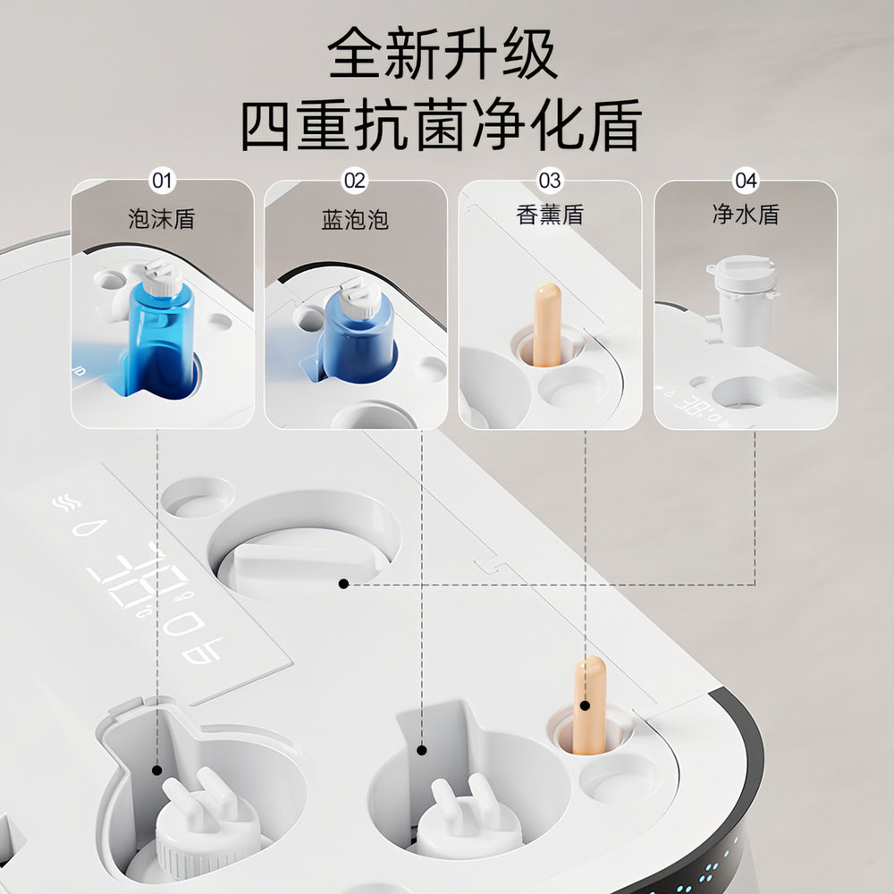 Authentic smart toilet seat - fully automatic, voice-activated, instant heating, all-in-one design, compact size, suitable for home use, no water pressure limitations