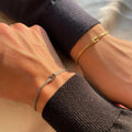 European and american new knotted snake bone bracelet, gold love knot infinity love couple bracelet, romantic chain