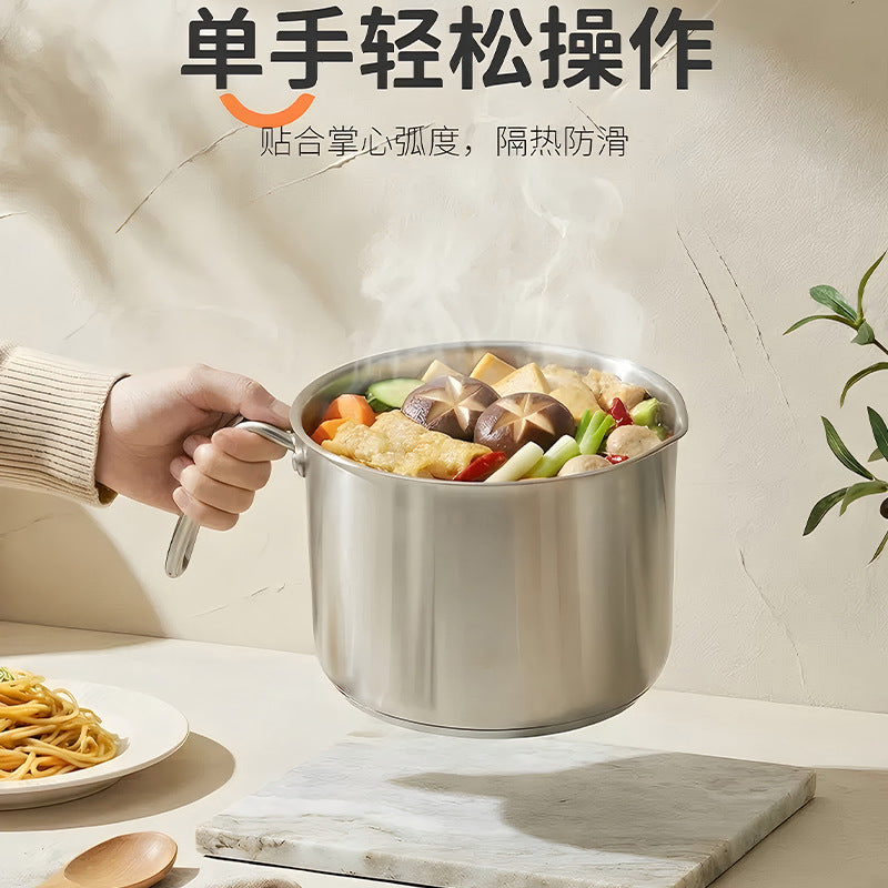 304 stainless steel milk pot, non-stick saucepan, small soup pot, instant noodle pot, household cooking pot, baby food pot, noodle pot, single serving pot