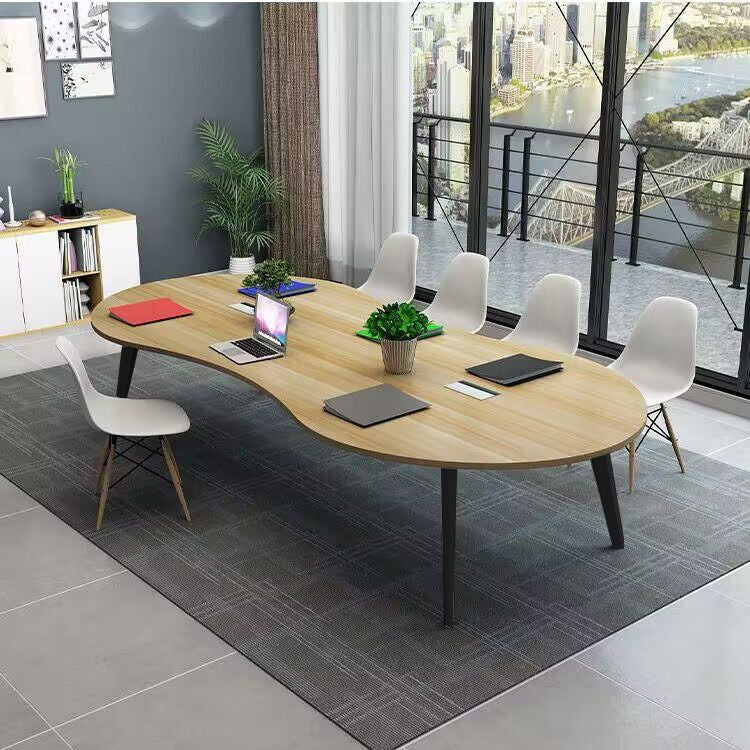 Conference table Long table Simple modern training table Negotiation table and chair combination Small fashion creative 8-shaped desk