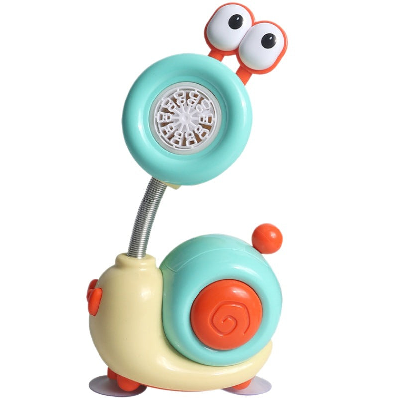 New cartoon q-version snail automatic electric bubble machine - perfect for boys, girls, parks, family fun, and outdoor bubble blowing!